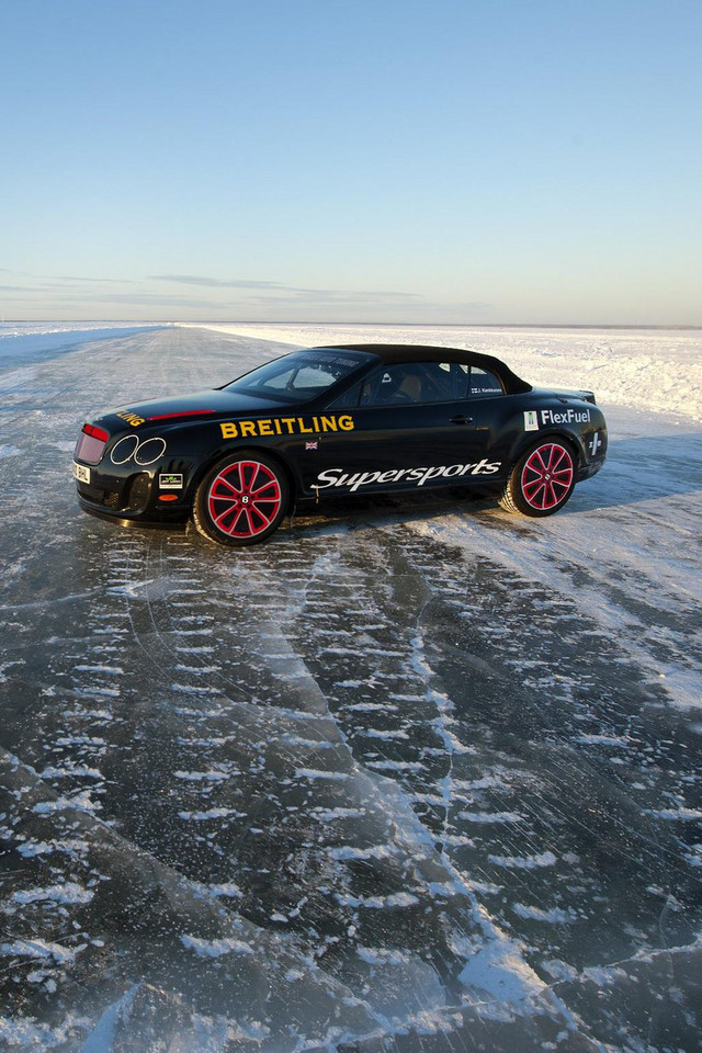 Bentley Supersports Cabrio najszybszy na lodzie