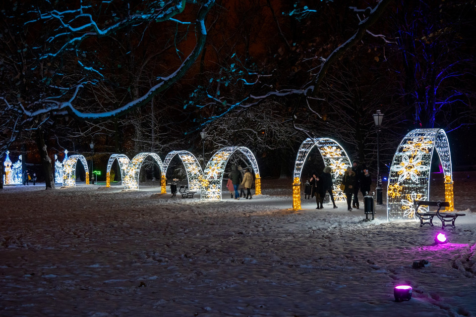 Iluminacje Multidekor Park Miliona Świateł Łódź