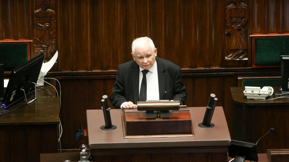 Jarosław Kaczyński w Sejmie (15.06.2023 r.)