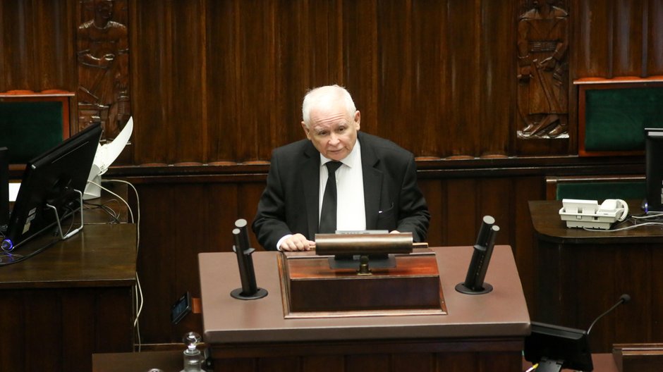 Jarosław Kaczyński w Sejmie (15.06.2023 r.)