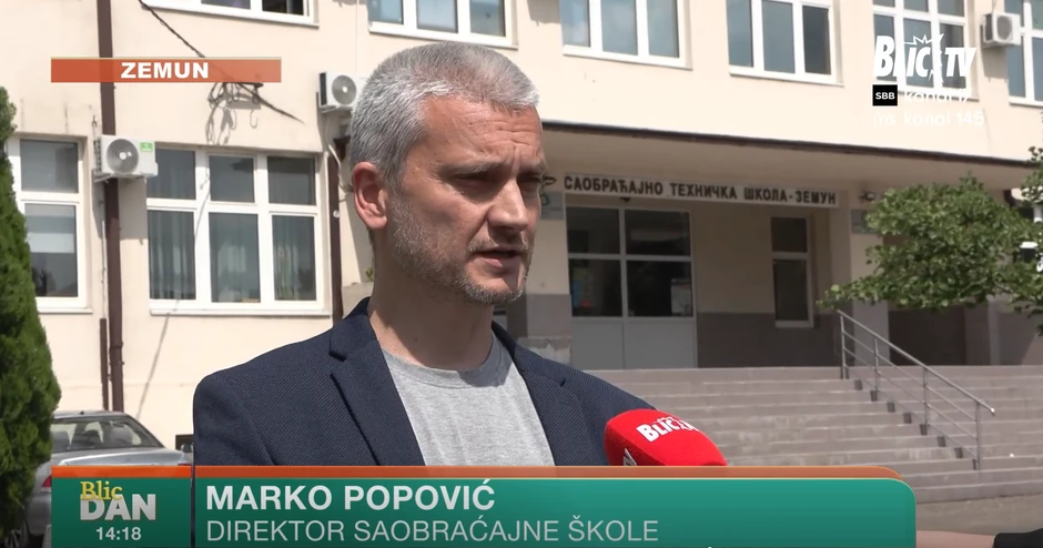 Marko Popović, direktor Saobraćajno tehničke škole u Zemunu