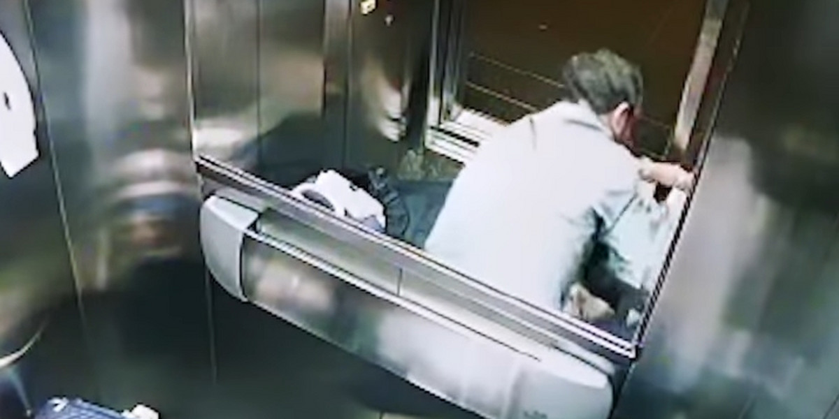 Niezwykłe przeżycie kobiety w windzie. Jej mąż opublikował nagranie.