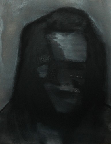 'Szkice do portretu 41', Cezary Bednarczyk, olej na płótnie, 50x40 cm