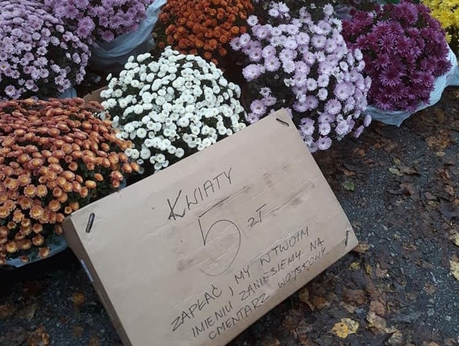 Handlujący chryzantemami liczą straty. W tym przypadku pomogli sąsiedzi