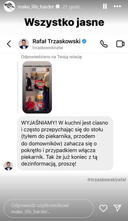 Rafał Trzaskowski o "znikających" pokrętłach