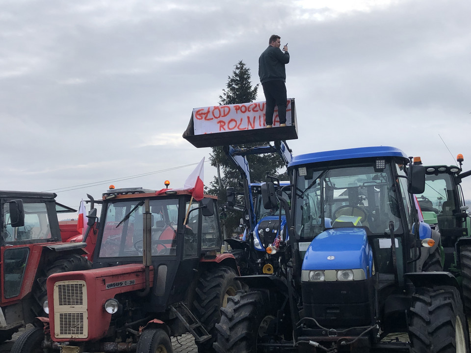 Protest Rolników z Podhala. Rogoźnik (09.02.2024)