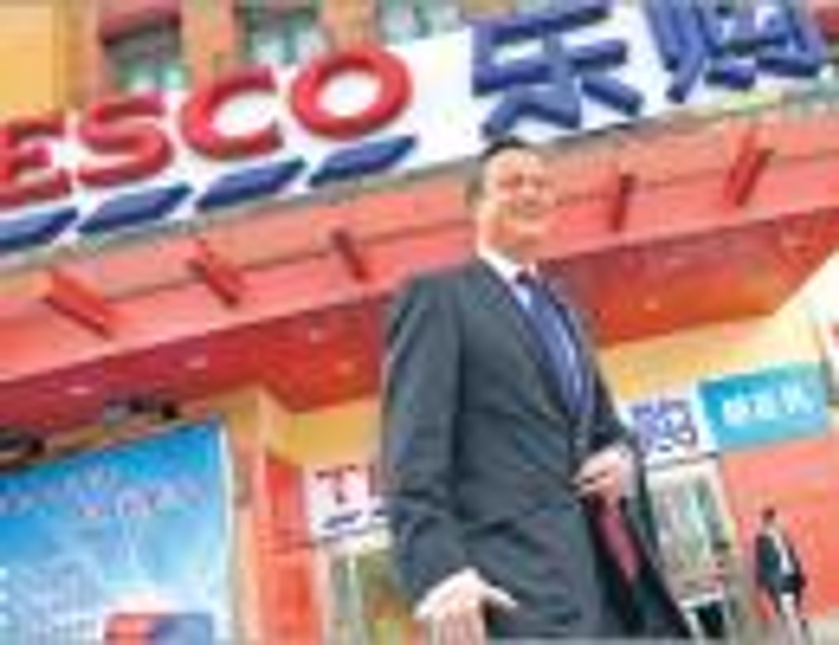 David Cameron pobyt w Pekine zaczął od odwiedzenia Tesco Fot. PAP/EPA