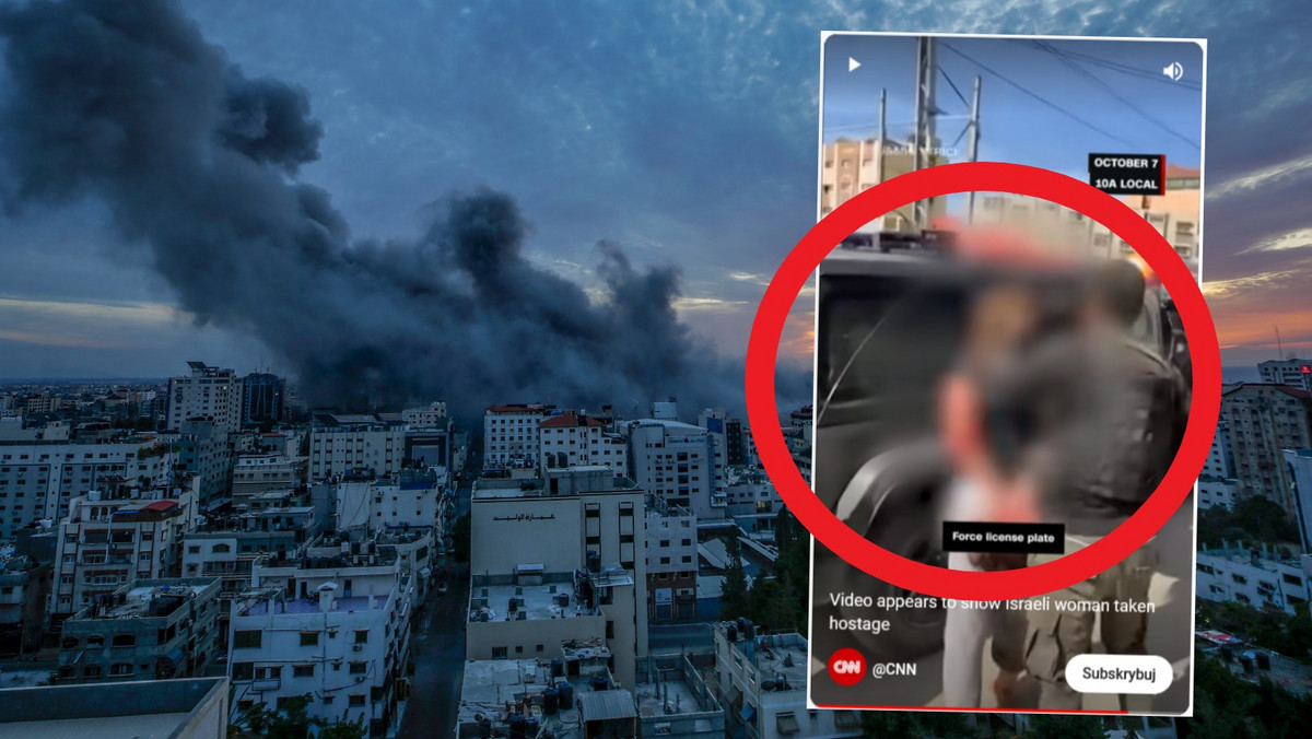 CNN: Izraelczyk w wiralowym filmie widział porwanie swojej żony i córki 