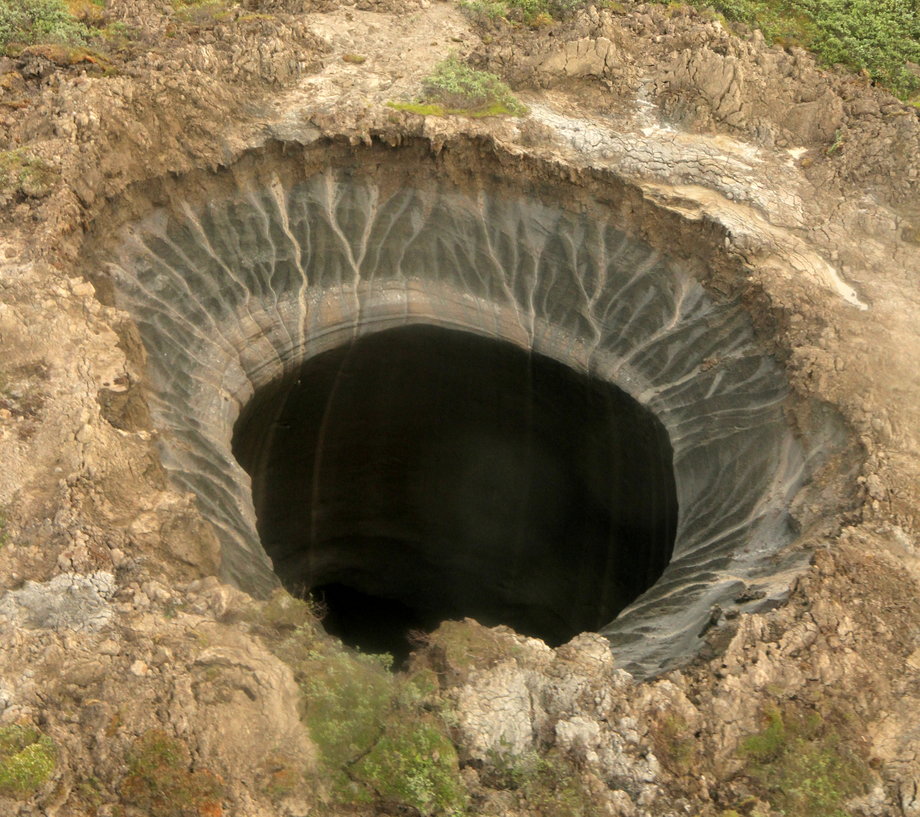 Krater na Syberii