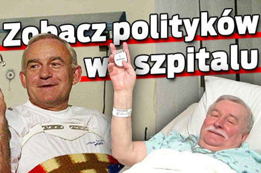 Zobacz polityków w szpitalu