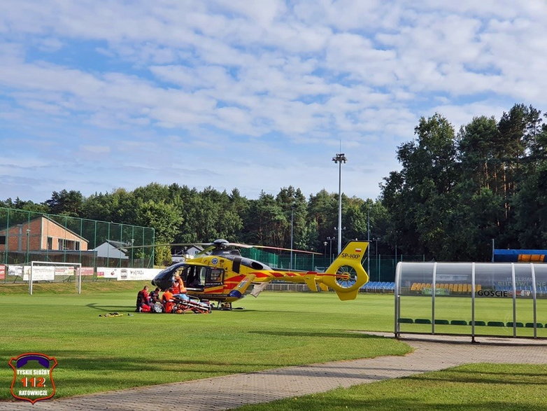 Skok na główkę do na Paprocanach zakończony urazem kręgosłupa - 07.08.2022 - autor: 112tychy.pl