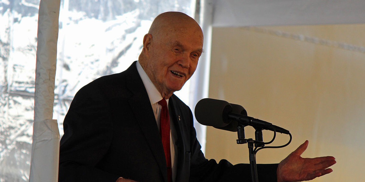 John Glenn gave an incredible response when a political opponent said he 'never held a job'