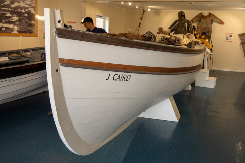 Replika jednej z łodzi wyprawy Shackeltona, Grytviken, King Edward Cove, South Georgia