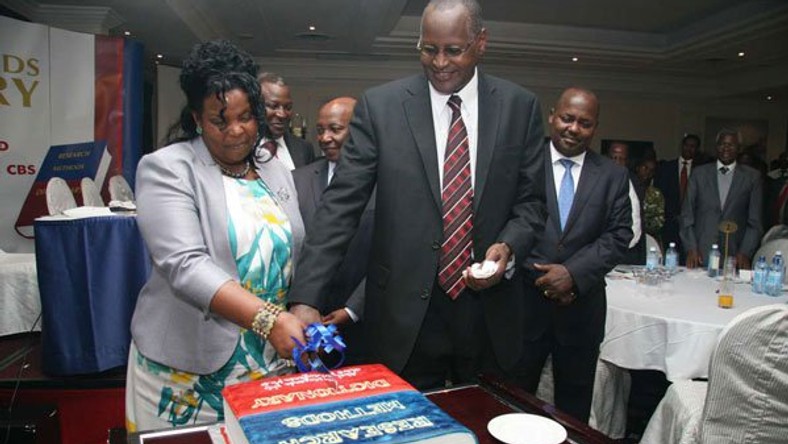 File image of former Kenyatta University VC Olive Mugenda and her husband Prof Abel Mugenda