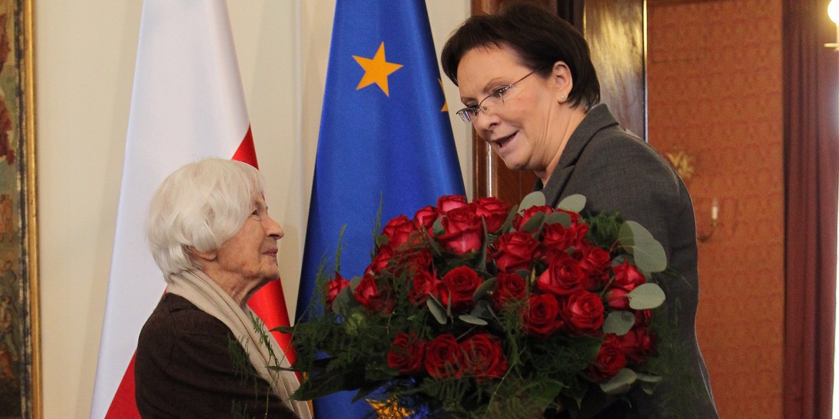 Ewa Kopacz i Danuta Szaflarska