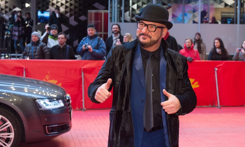 Piotr Gąsowski na uroczystej premierze 'Pod elektrycznymi chmurami' w Berlinie