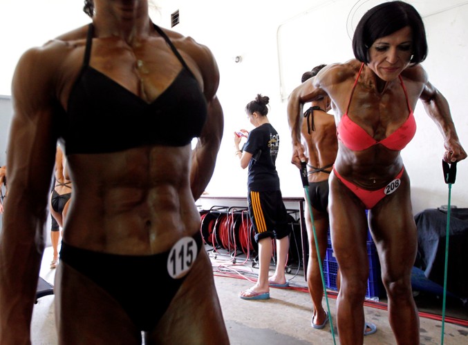 Zawody kulturystek w Bangkoku