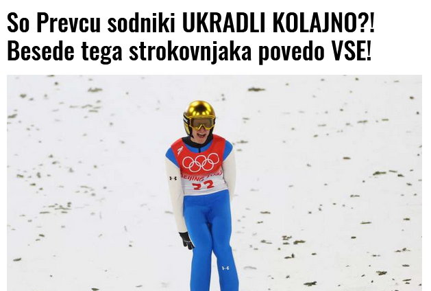 "Czy sędziowie UKRADLI MEDAL?!" — zastanawia się serwis ekipa.svet24.si