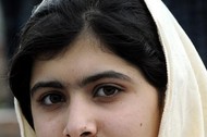 malala twarz z bliska