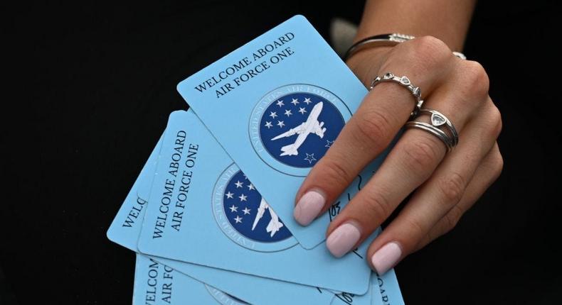 A deck of cards from Air Force One. Mark Makela/Getty Images