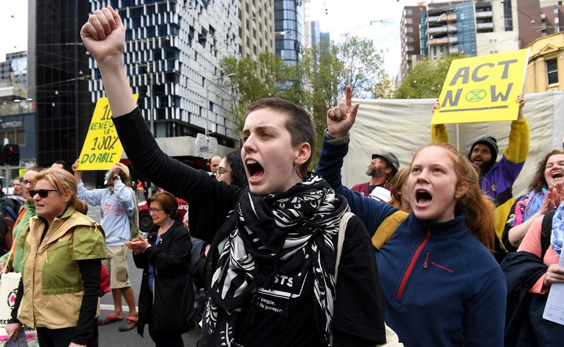 Protesty w Melbourne