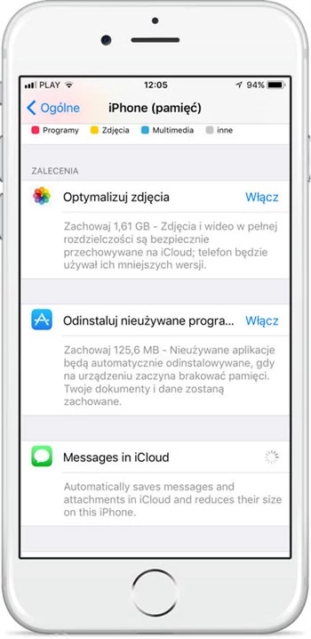 iOS 11 z funkcją usuwania nieużywanych aplikacji