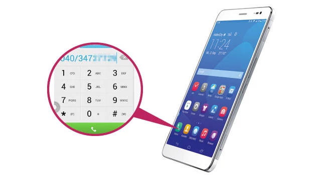 Huawei obsługuje szybki LTE i możńa go używać jako telefonu. Również wysyłanie i odbieranie SMS-ów i MMS-ó niejest problemem.