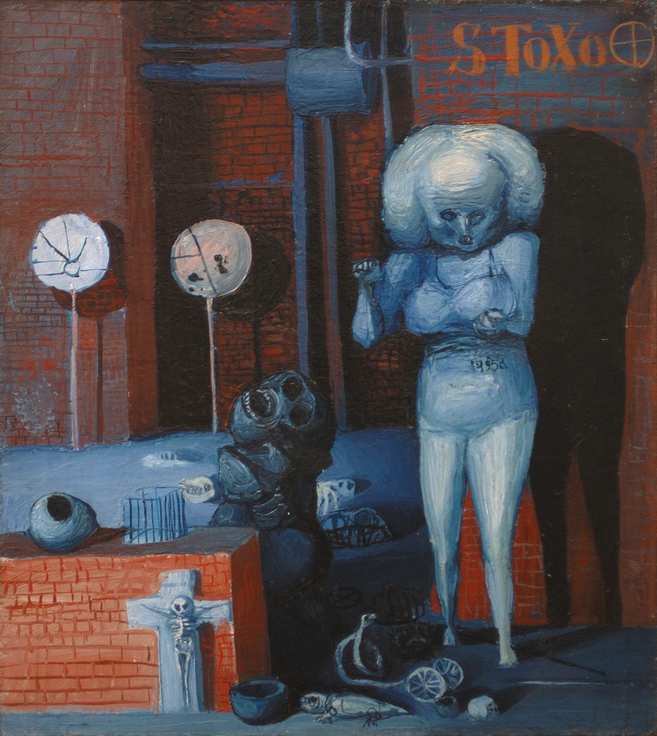 Миодраг Дадо Ђурић - Бикини, уље на платну 1954 Музеј савремене уметности