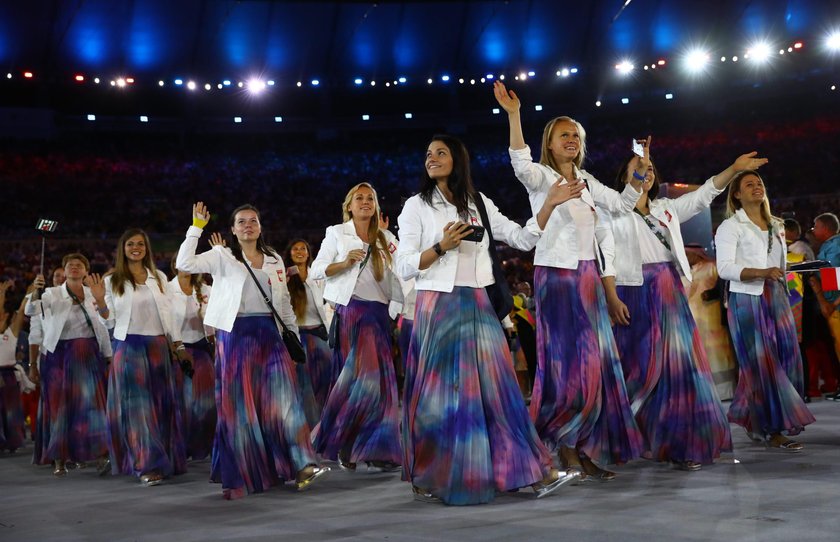 Rio 2016: Barwne stroje olimpijczyków na ceremonii otwarcia