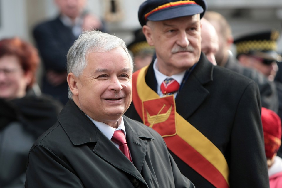 ŁÓDŹ PREZYDENT KACZYŃSKI POMNIK PIŁSUDSKIEGO