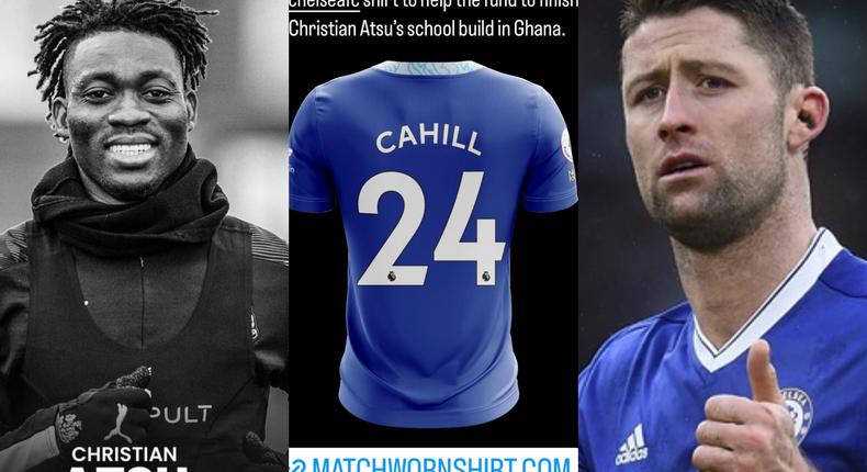 Chelsea legend Gary Cahill auctions jersey to raise funds to complete Atsu’s school in Ghana