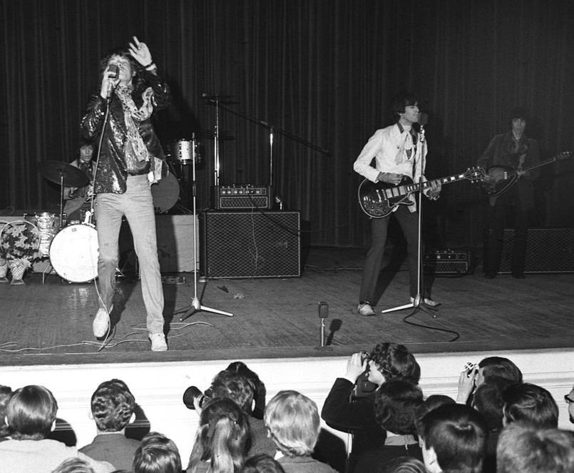 Zespół "The Rolling Stones" podczas koncertu