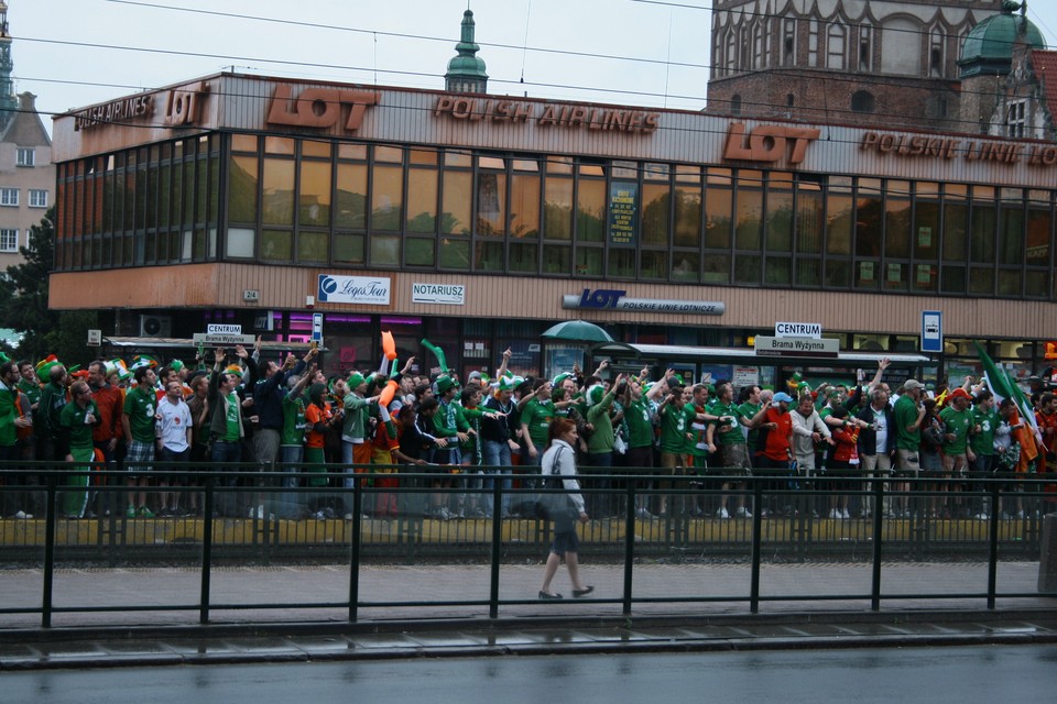 Kibice Irlandii w Gdańsku, fot. Ewelina Potocka/Onet