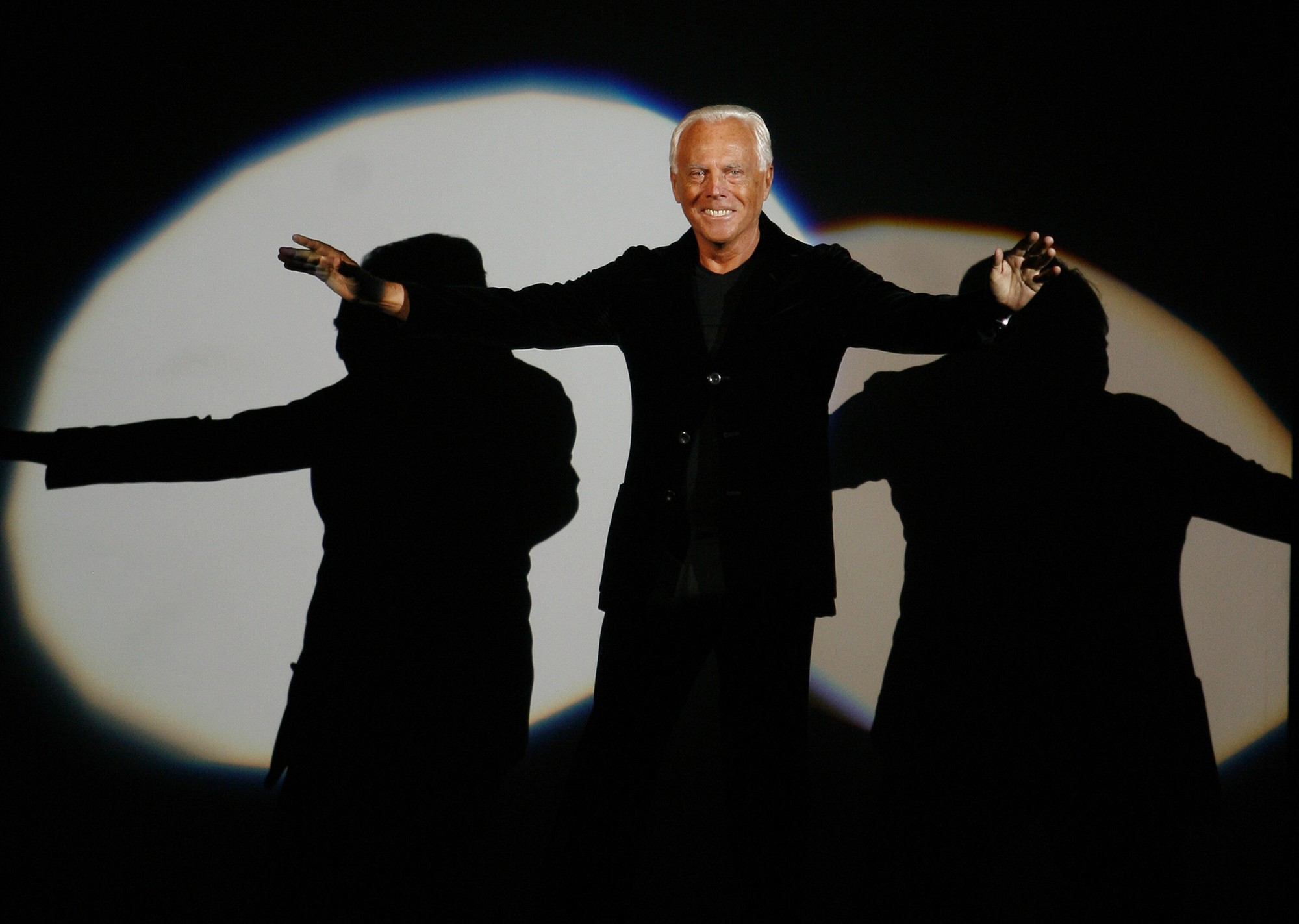Módny návrhár Giorgio Armani.