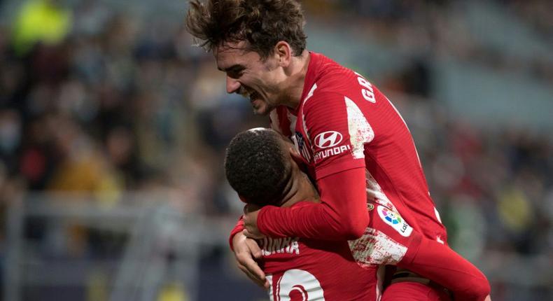 Matheus Cunha (L) and Antoine Griezmann (R) were both on the scoresheet for Atletico Creator: JORGE GUERRERO