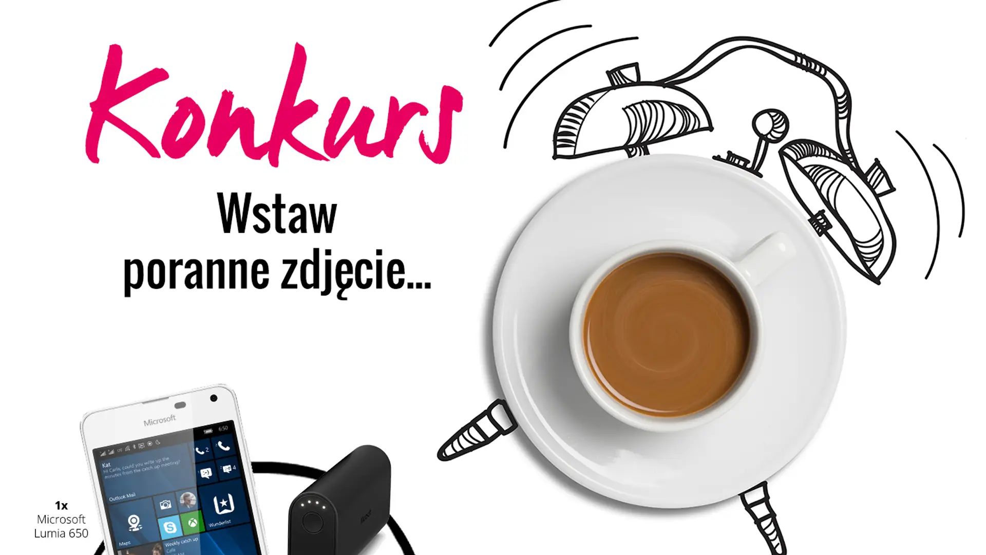 Konkurs: wygraj smartfon Microsoft Lumia 650, jeden z 3 power banków lub kody do Audioteki!