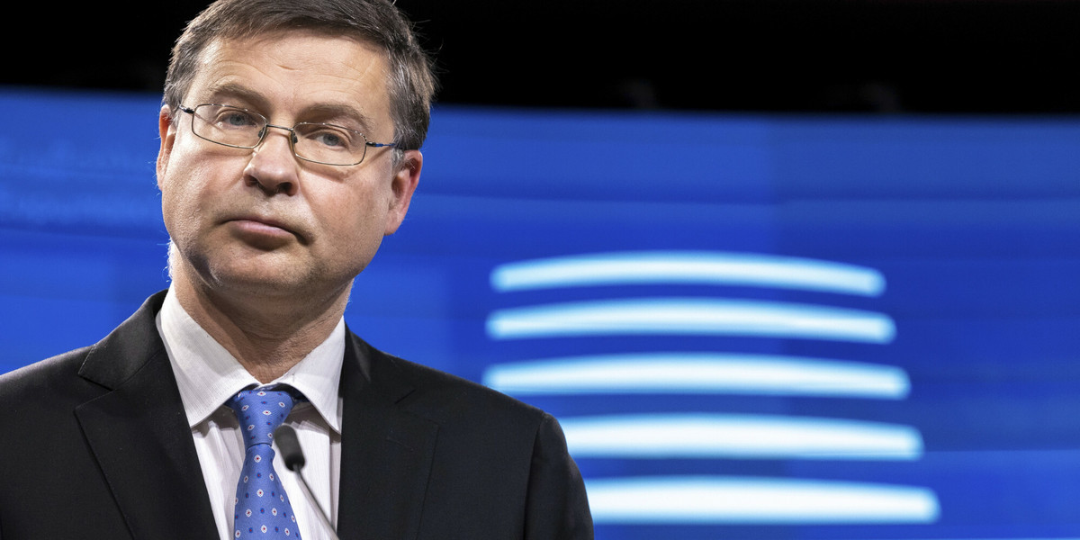 Europejski Komisarz ds. handlu Valdis Dombrovskis.