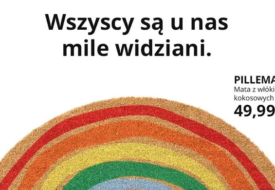 Tęczowy dywan IKEA deklaracją wsparcia dla osób LGBT. "Trzeba mieć odwagę na taką akcję"