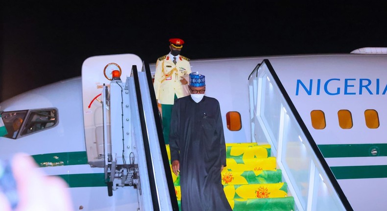 Buhari arrives Senegal ahead of 2nd Dakar International Conference on Agriculture