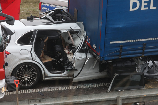 Miejsce śmiertelnego wypadku na wysokości miejscowości Sikory Pawłowięta na drodze S8 Białystok-Warszawa