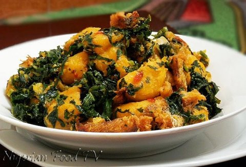Unripe plantain porridge