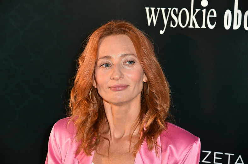 Magdalena Popławska na premierze filmu "Czarna owca" 2021 r.