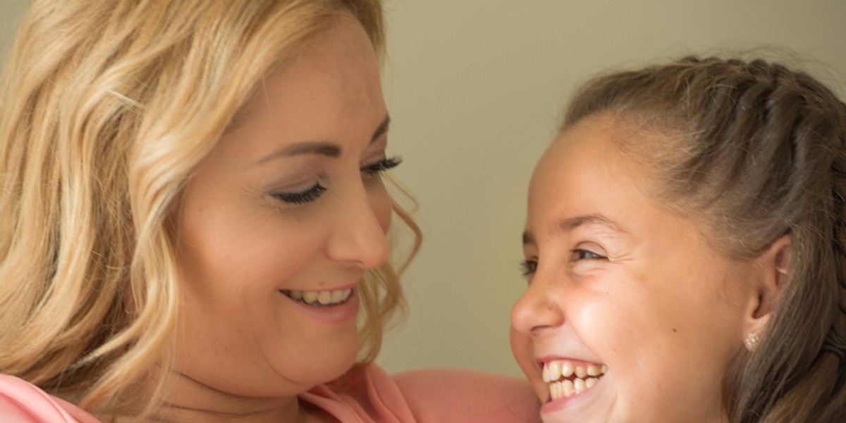 Beatriz Acevedo, founder and president of Mitú, with her daughter