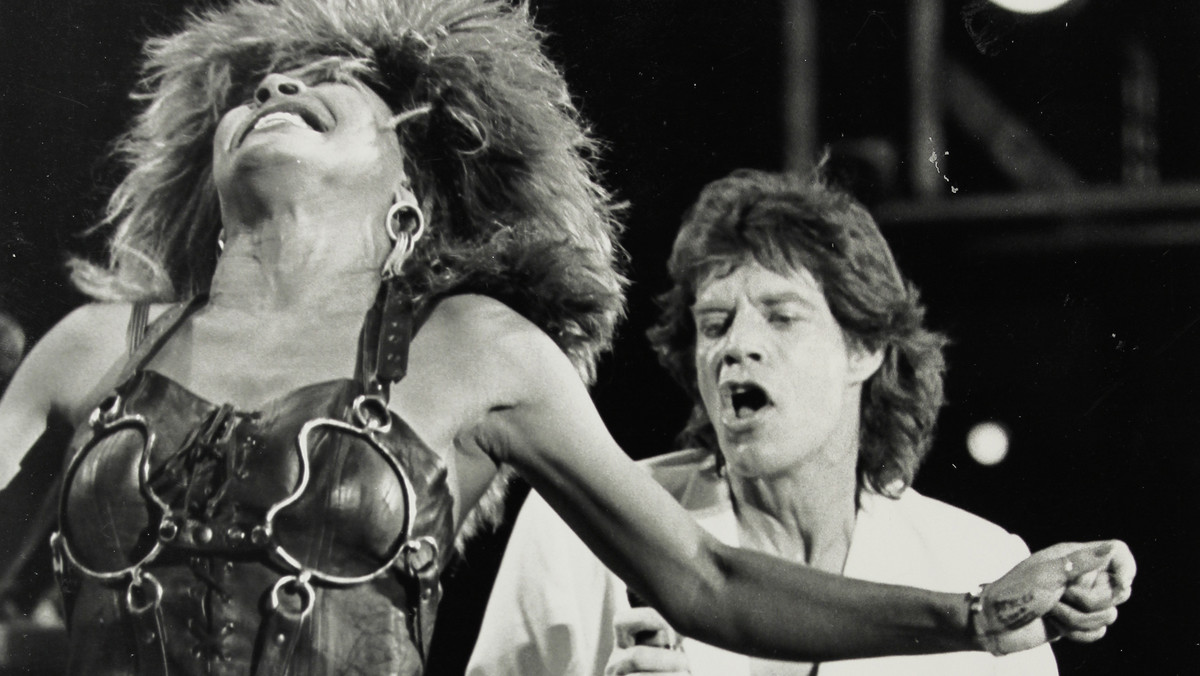 Tina Turner i Mick Jagger w latach 80.