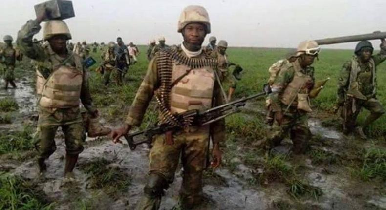 Nigerian military officers on duty [dailypost]