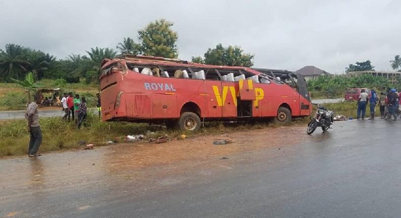 VVIP bus involved in accident