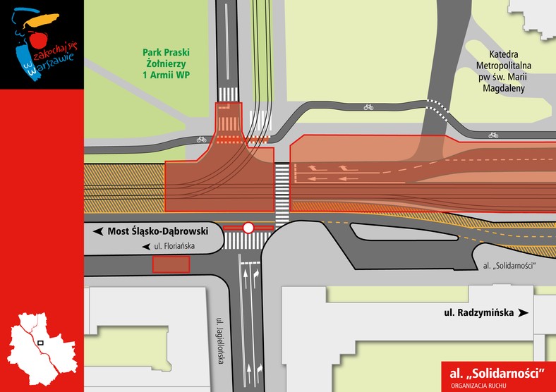 Zmiany w organizacji ruchu w al. "Solidarności"