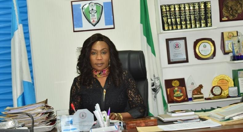 The National Agency for the Prohibition of Trafficking in Persons (NAPTIP) Mrs Julie Okah-Donli. 