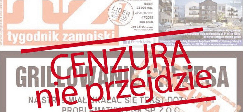 "CENZURA NIE PRZEJDZIE!". Akcja solidarnościowa wydawców mediów lokalnych