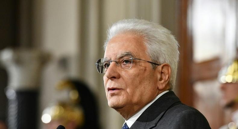 Italy's President Sergio Mattarella said December 10, 2016 that elections elections could be held only after a necessary harmonisation of the differing rules governing elections for the two parliamentary chambers